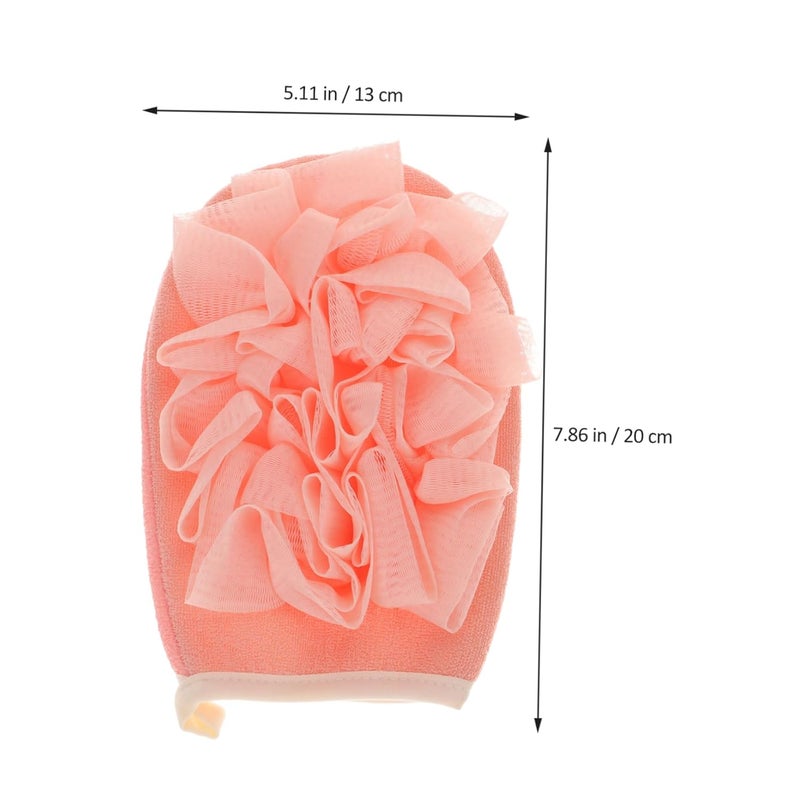 GLEAVI 2Pcs Exfoliating Bath Gloves Double Sided Rayon Scrubber for Dead Skin Removal - Image 2